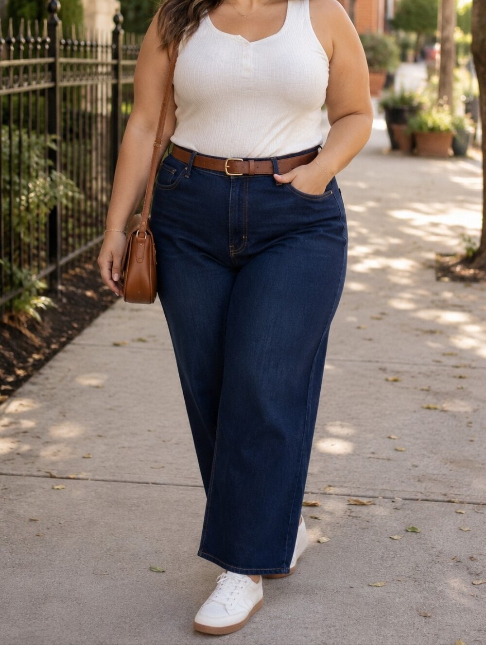 Old Navy High Rise Dark Wash Wide Leg Jeans Cotton Blend Women’s Y2K